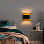 Opviq Bera - 15301 Lámpara de Pared de Metal Negra
